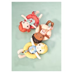 Poupée de bain Lena et sa bouée licorne - Lilliputiens - Rose