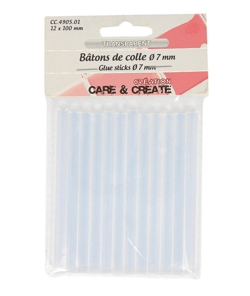 Carte de 12 bâtons de colle diamètre 7mm - Distrifil