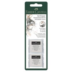 Faber Castell Lot de 2 gommes Art Eraser  blanches