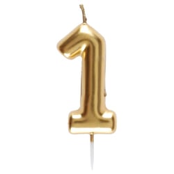 Bougie Or - Chiffre 1