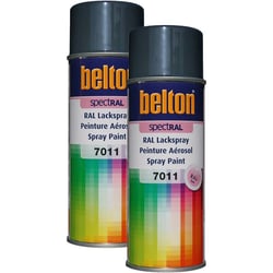 2 sprays de peinture Belton Spectral RAL7011 Gris Fer 400ml