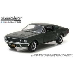 Miniatures montées - Ford Mustang GT Fastback vert 1968 1/24 Greenlight
