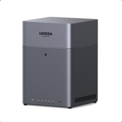 Serveur NAS UGREEN NASync DH4300 Plus - Aluminium - 8147647 - Gris - 19,8 x 15,5 x 21,57 cm