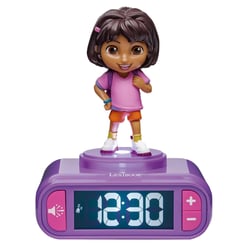 Réveil - Veilleuse Dora avec effets sonores - LEXIBOOK