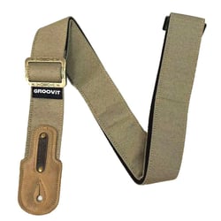 GROOVIT® – Sangle Luxe Beige Sable - Édition Métal