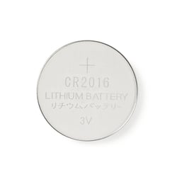 Nedis Pack de 5 Piles Boutons Lithium CR2016 3V DC Prêtes à l'Emploi