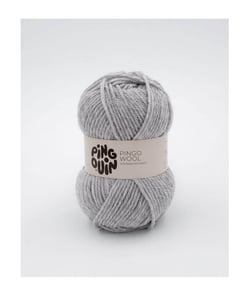 Pelote de laine à tricoter PINGO WOOL - Pingouin Gris chiné