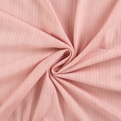 Tissu Jersey Coton ajouré uni Lio Rose poudré