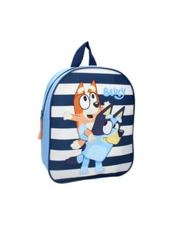 Sac à dos Bluey - 1 poche- Bleu rayé - 29 cm- Mybagstory