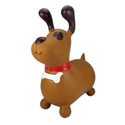 Animal sauteur skippy chien marron - ballon sauteur bebe - jeu pour rebondir