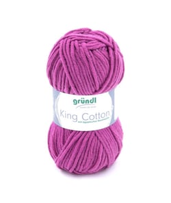 Pelote de Coton à tricoter KING COTTON - Grundl 14 Violet