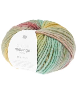 Pelote de laine à tricoter CREATIVE MELANGE CHUNKY - Rico Design 080 Fresh Spring