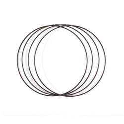 Lot de 4 anneaux créatifs Vaessen Creative - Métal - Ø25 cm - Noir