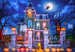 Puzzle 1000 pièces - The Halloween House - Bluebird Puzzle