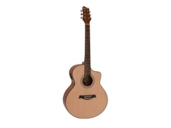 DIMAVERY Guitare Folk STW-50 Naturelle Electro