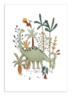 Affiche 50 x 70 cm -  Brachiosaurus - Urchin Bay