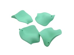 5 Pendentifs pétale de fleur acrylique -  28*24mm - Vert clair