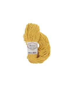 Echeveau macramé en coton recyclé 250GR - Care & Create Jaune