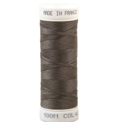 Fil à coudre polyester 100m made in France - gris lama 421