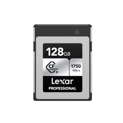 Carte mémoire LEXAR Silver Series - CFexpress Type B - 128 Go - Noir - 2,9 x 3,8 x 0,4 cm