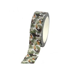 Washi masking Tape ruban adhésif scrapbooking décoration 1,5 x 9 m OISEAU TOUCAN