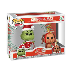 Le Grinch - Pack 2 Figurines POP! Anniversary Grinch avec Max 9 cm - Funko