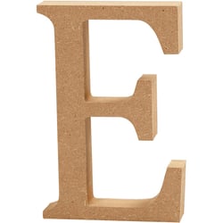 Lettre, E, H : 13 cm, ép. 2 cm, 1 pièce