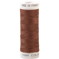 Fil à coudre polyester 100m made in France - rouge tuile 433
