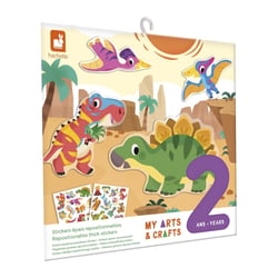 Stickers repositionnables – Dinos - Janod - Vert