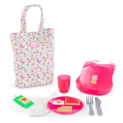 Grand coffret repas pour poupon 36/42 cm
