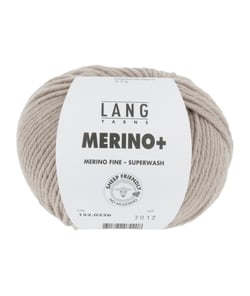 Pelote de Laine à tricoter MERINO + (PLUS) - Lang Yarns Marron (226)
