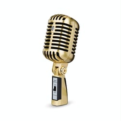 Microphone Vintage Style Haute Sensibilité Pour Scène et Performance Doré 2 YONIS