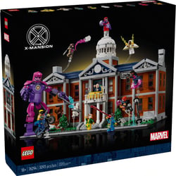 LEGO Marvel Les X-Men : l'institut Xavier - Set de construction pour adultes avec minifigurines dont Wolverine et Professeur X p