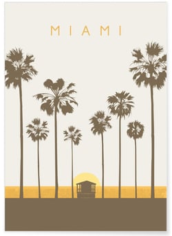 Poster Miami | A3 : 29,7x42cm