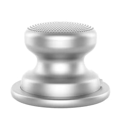 Mini Enceinte Bluetooth Magnétique Portable En Métal Son Haute Fidélité IPX5 Waterproof Argent YONIS