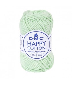 Pelote de 20Gr - coton spécial Amigurumi HAPPY COTTON - PPSC - Oeko Tex- Dmc 783 Vert