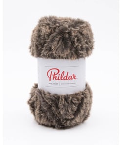 Pelote de fourrure à tricoter PHIL INUIT - 100GR - Phildar Vison Marron