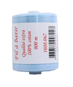 Fil À Batir 100% Coton Bobine De 800 mètres - Care & Create Bleu