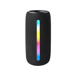 Enceinte Bluetooth LED 10W Son 360° Protection Mesh TWS FM Noir YONIS