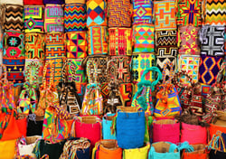 Puzzle 1500 pièces - Colorful Baskets - Bluebird Puzzle