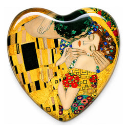 Presse-papiers en verre le baiser de Klimt