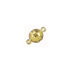 Fermoir magnétique, rond, 7 mm ø, or, 1 pièce
