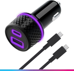 Oniverse Adaptateur allume cigare 60W - Oniverse - Double port USB-C USB-A Chargeur voiture Switch 2