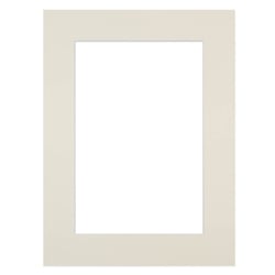 Passe-partout blanc cassé 30X30cm ouv 20x20cm
