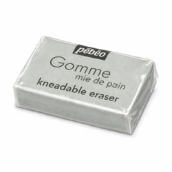 Gomme mie de pain - Modelable - Efface fusain, crayon graphite, pastels - Pébéo