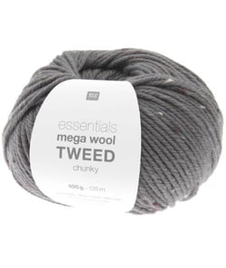 Pelote de laine à tricoter Essentials Mega Wool Tweed chunky - 100GR - Rico Design 09 Gris Mauve