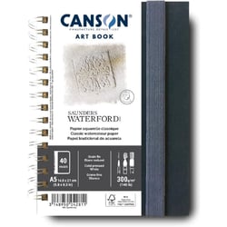 Carnet - Aquarelle - A5 - 40 pages - 300g - Grain fin - Blanc - Canson - Art Book
