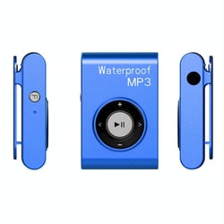 Lecteur MP3 Étanche IPX8 Avec Écouteurs FM 8GB Pour Natation et Plongée Bleu YONIS