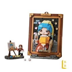 Jeux De Construction - Loz - Les Tableaux Décalés - La Demoiselle à La Perle Phosphorescente -