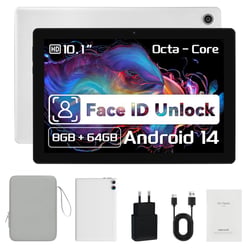 Tablette tactile KOTSREN Android 14 USB-C AACJG51014 Blanc 10.1 pouces